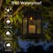 Outdoor Solar Candle Lanterns, Waterproof Hanging LED Lights for Yard and Pathway Decor